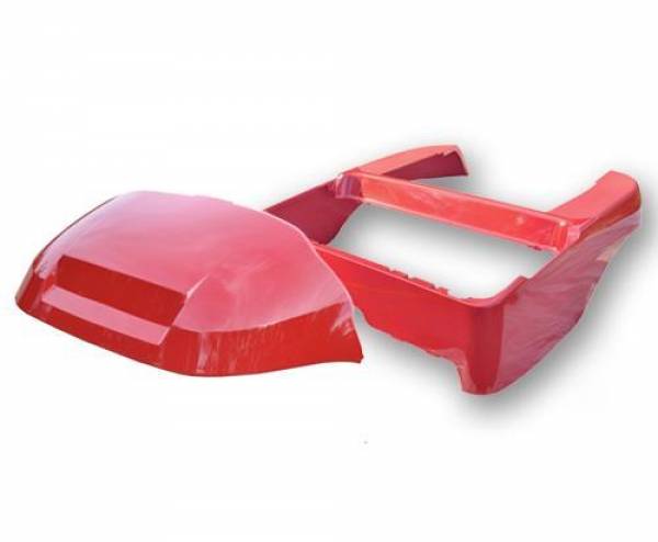 Red OEM Club Car Precedent Rear Body and Front Cowl (Years 2004-Up)