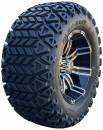 23 x 10.5 - 12 NHS offroad tires on alloy rim for golf car