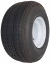 Tire on rim (white) 18 x 8.5 - 8 standard profile